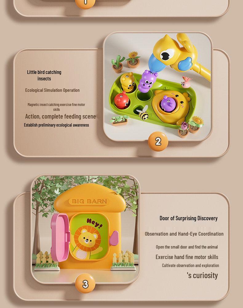 Baby Musical Hand Drum Toy - Educational 6-Sided Cube for 0-1 Year Olds