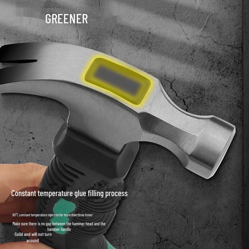 Green Forest Magnetic Mini Claw Hammer for Woodworking and Outdoor Use