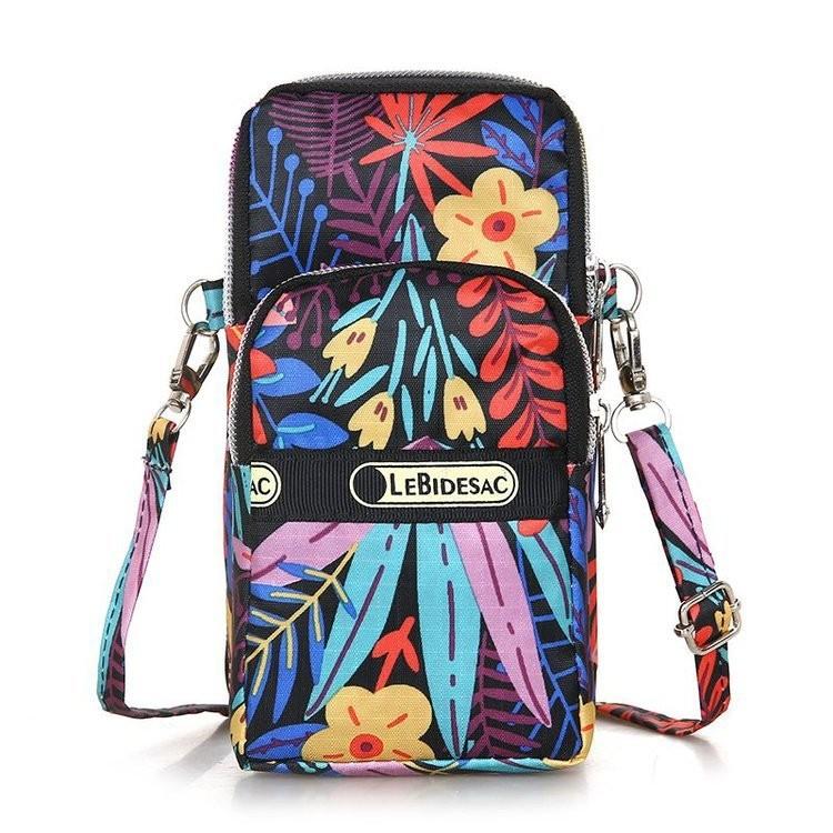 Elegant Retro Nylon Phone Pouch For Women With Eye-catching Designs And Colors
