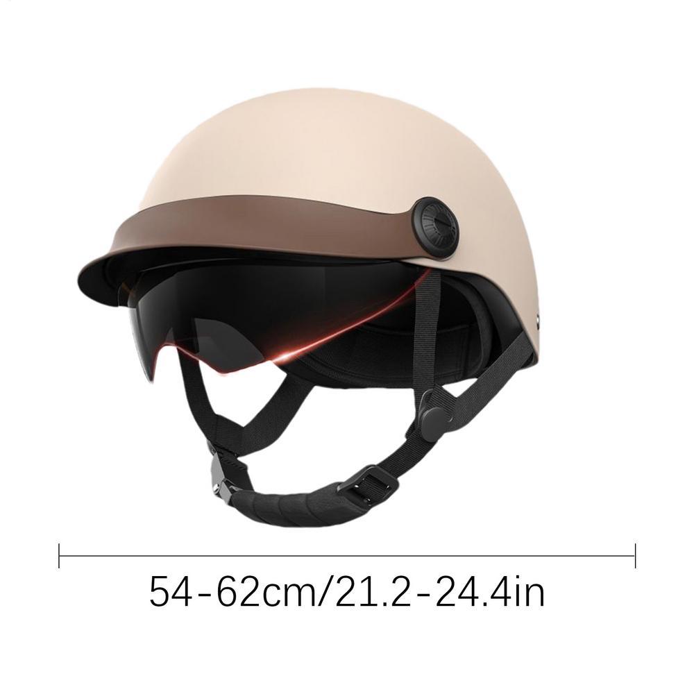 Motorcycle Half Headgear Multi-sport Collision Protection Motorcycle Safety Hat with Sun Visor Quick Release Buckle Half