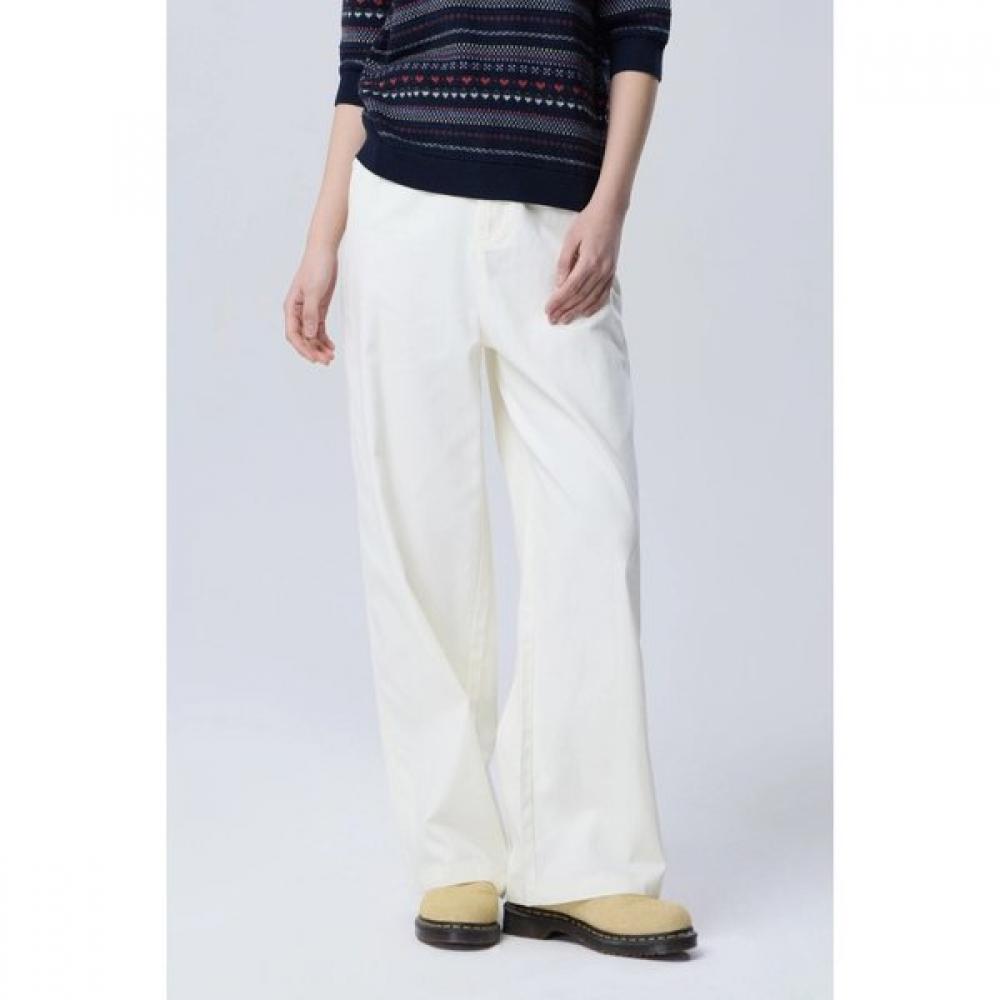 

Benetton Back Banding Lyocell Pants Bapt04611 IV (ivory)/42
