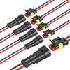 DONGFANGB Car Wire Connector 2 Pin Waterproof Connector 2 Pin