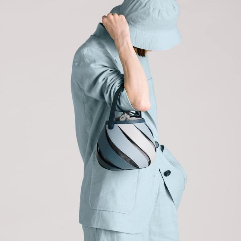 2025 Luxury Designer Handbag New Fashion Rainbow Design Geometric Hollow Out Bucket Tote Bag Cylindrical Shoulder Crossbody Bag