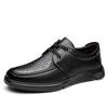 Fashion Hollow Spring Summer Business Formal Dress Shoes for Men British Black Casual Leather Shoes Male Fashion New Designer Shoe Man