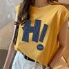 Spring/Summer Sleeveless Women's Round Neck Loose Camisole - Hong Kong Style Sports Vest