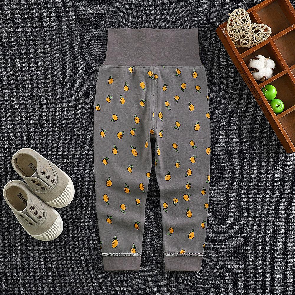 High Waist Girls Boys Cotton Trousers  Spring Autumn Children's Trousers Stretch Pants Wear Trousers