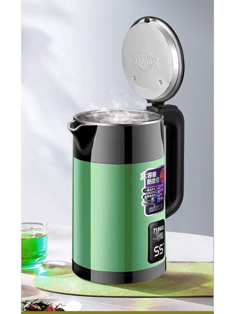 Bestseller Elektrischer Wasserkocher aus 304 Edelstahl, Großes Fassungsvermögen, Automatische Abschaltung, Isoliert.