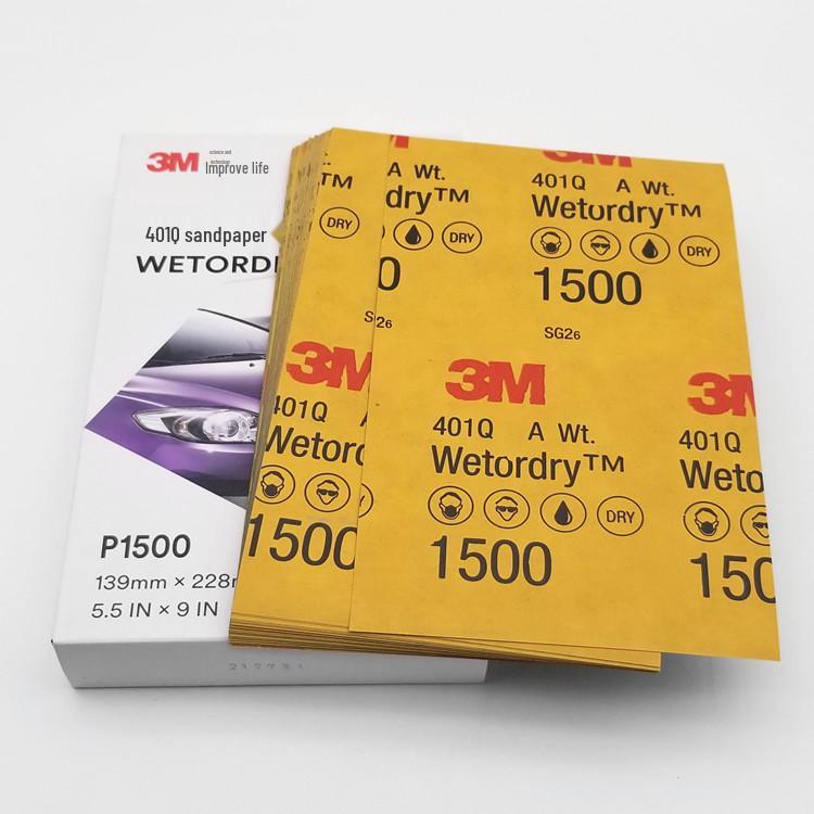 

Beauty 401Q Automotive Sandpaper: 1500 & 2000 Grit for Wet/Dry Polishing & Touch-Ups 1500 Grit + 2000 Grit [25 sheets each]
