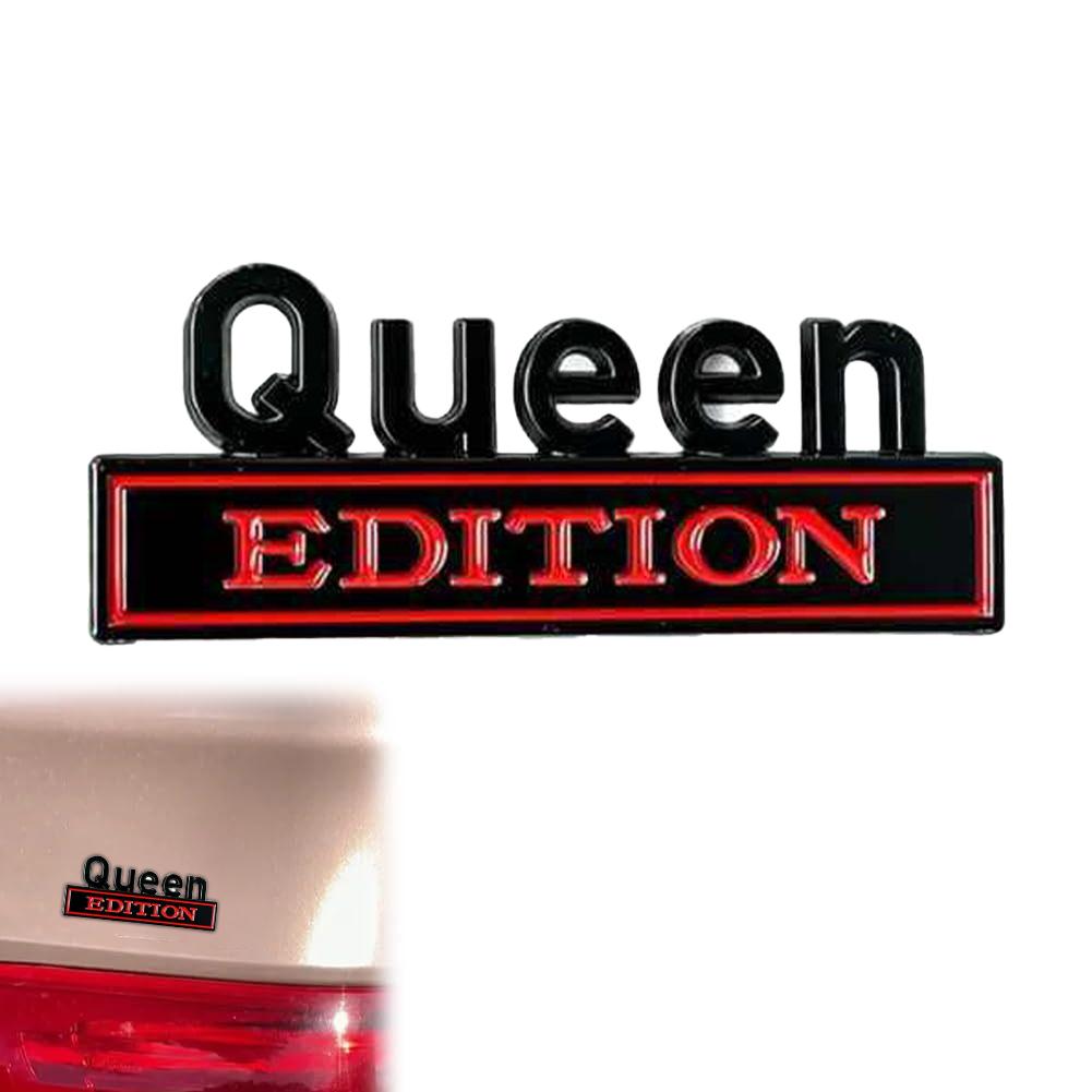 

3D Queen EDITION Emblem Funny Sticker for Car Truck Spare Door for Universal Vehicle SUV, Motorcycle A