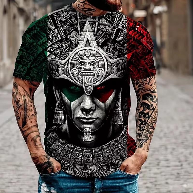 Vintage Horror Schädel 3d Druck männer T-shirt Sommer Klassische Casual O Hals Kurzarm Mode Lose Übergroßen Tops T Shirt männer