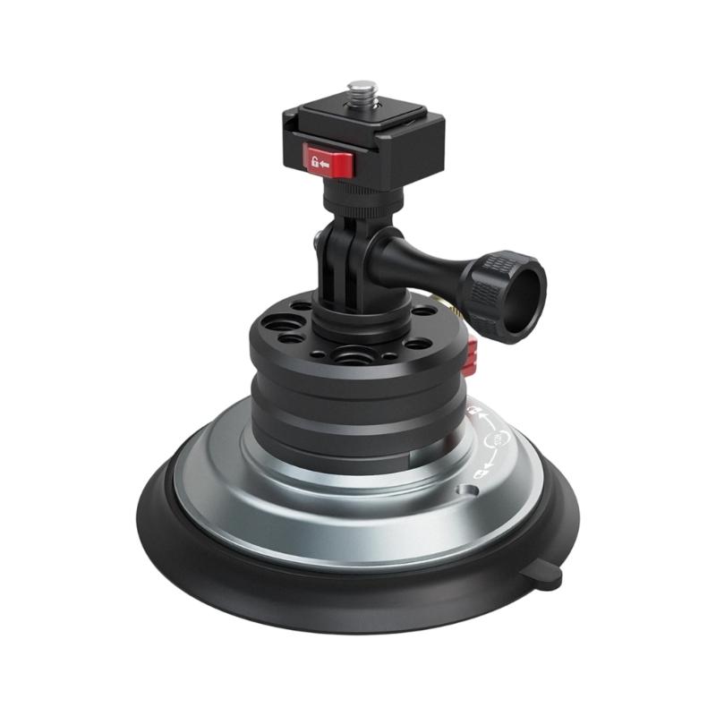 Quick Install Alloy Car Camera Holder Featuring 360 Rotate And Strong Suction For Stable On Vehicles