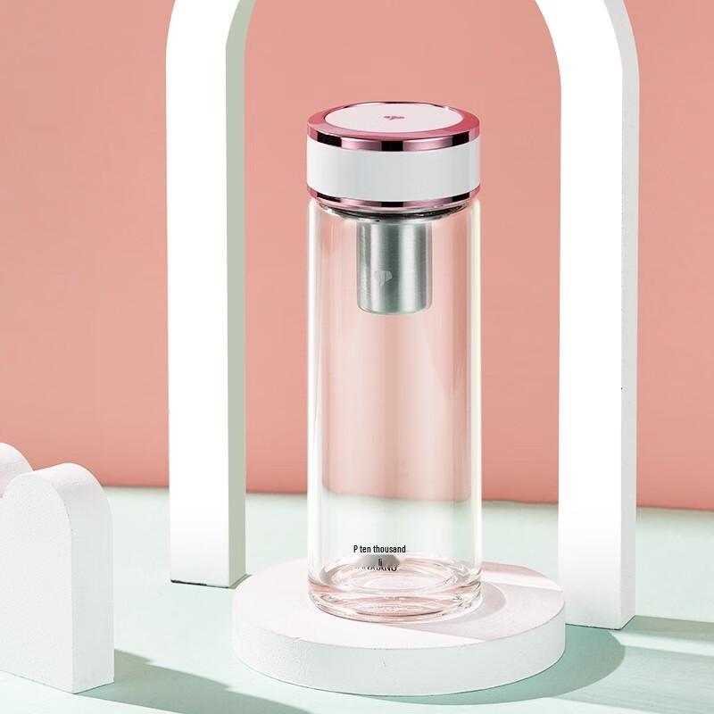 Vientiane High Borosilicate Glass Cup with Tea Infuser, 400ml