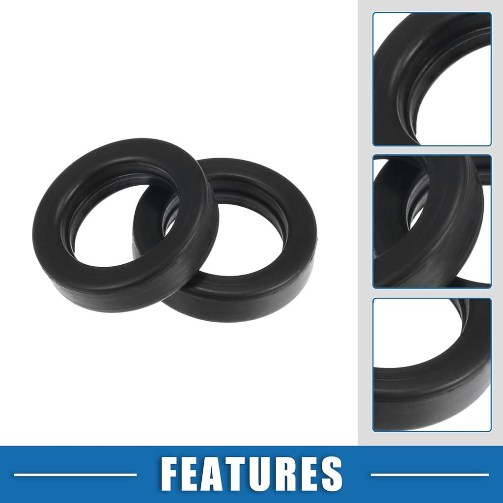 Fuel Injector O Rings Seals Fuel Injector Repair Kit for Honda Accord Civic 1988-2002 Rubber Black (Set of 4)