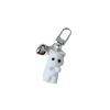 Cute Flocking Animals Cartoon Cats Shape Keychain Resin Dolls Beads Pendant Diy Jewelry Schoolbag Garment Accessories