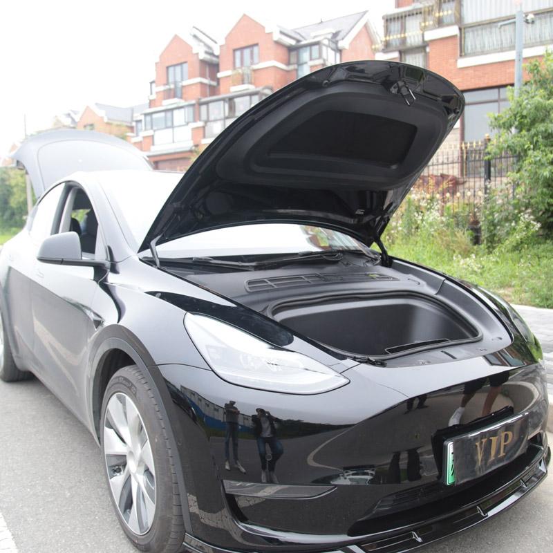 For Tesla Model Y Front Trunk Soundproof Cotton Pad Mat Noise Reduction Frunk Hood Cover Sound Insulation Plate Car Accessories