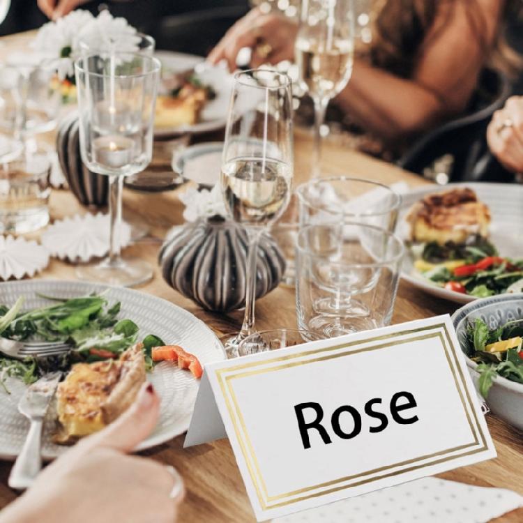 50pcs Table Place Cards for Formal Dinner Reception Seating Cards Name Cards Set