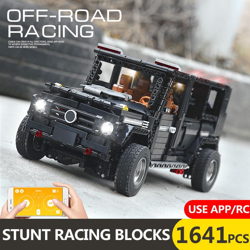 MOULD KING MOC High-Tech SUV G500 Wagon pojazd terenowy Model klocki klocki zabawki edukacyjne dla dzieci prezenty urodzinowe