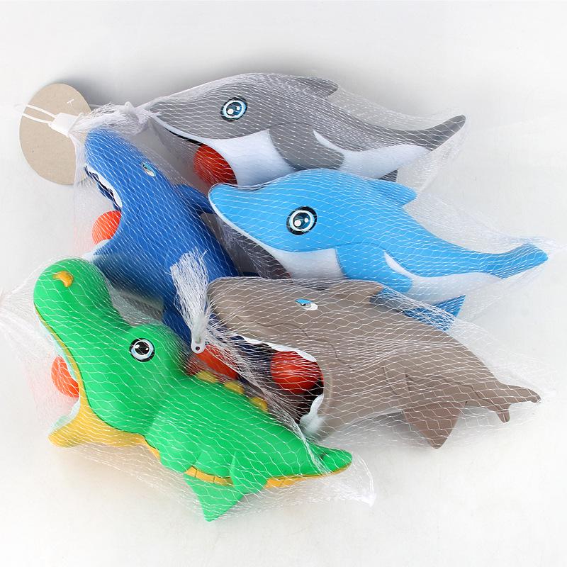 New Strange Outdoor Toys Parent-Child Interactive Cartoon Shark Dolphin Ejection Gun Docking Ball Launch Ball Table Tennis