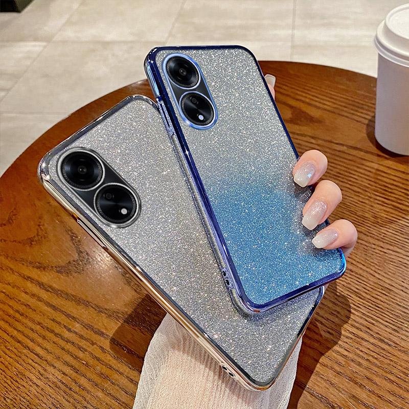Luxury Electroplated Glitter Cases For OPPO A1 Pro A1K A2 A3 A5S A7 A8 A9 2020 Plating Transparent Case Shockproof Soft Cover