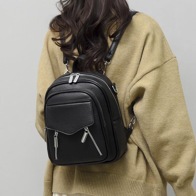 Large-capacity Women's Backpack with Dual Straps - Women's Casual and Fashionable Bag