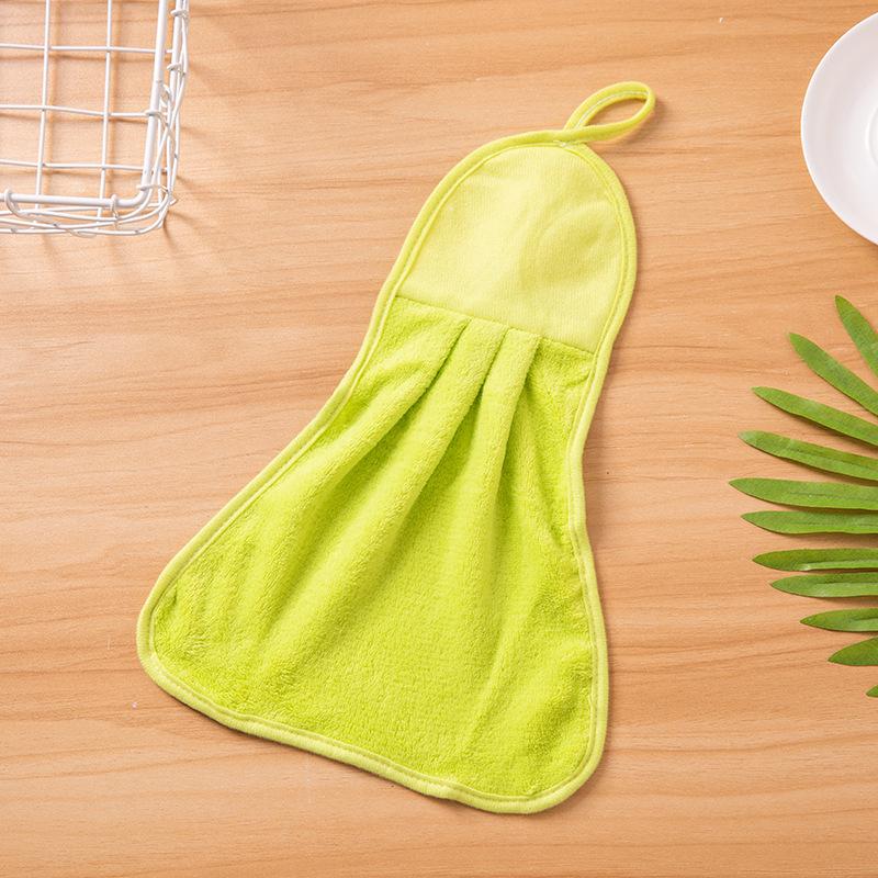 

Полотенца из кораллового флиса Кухонные подвесные полотенца для рук Салфетки для мытья посуды Абсорбирующие и не линяющие Губки для мытья посуды Бытовые чистящие салфетки 40 *25 * 2 cm (1 pc) зелёный