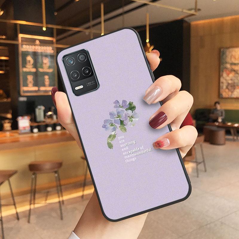 Art Flower Word Quotes Phone Case for OPPO Realme GT 2 Pro X2 Pro XT C25S 8 7 6 Pro 6i GT Master C3 C21 C21Y C11 X3 SuperZoom
