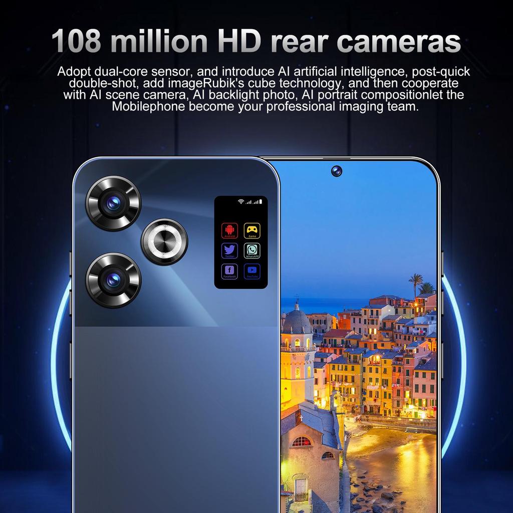 Smartphone S25 Schermo Ultra HD con 16GB+1TB di Memoria