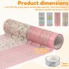 24 Roll Watercolor Washi Tape Set 15 Mm Vintage Floral or Lattice Decorative Masking Tape for Art DIY Craft Scrapbook Envelope