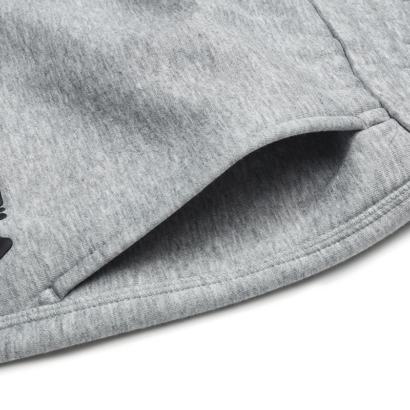 Fila Original Drawstring Womens Fleece Pants Fashion Simple Warm Loose Straight Casual Pants Women Pants Cartier-Flower-Gray F51W549602FMG