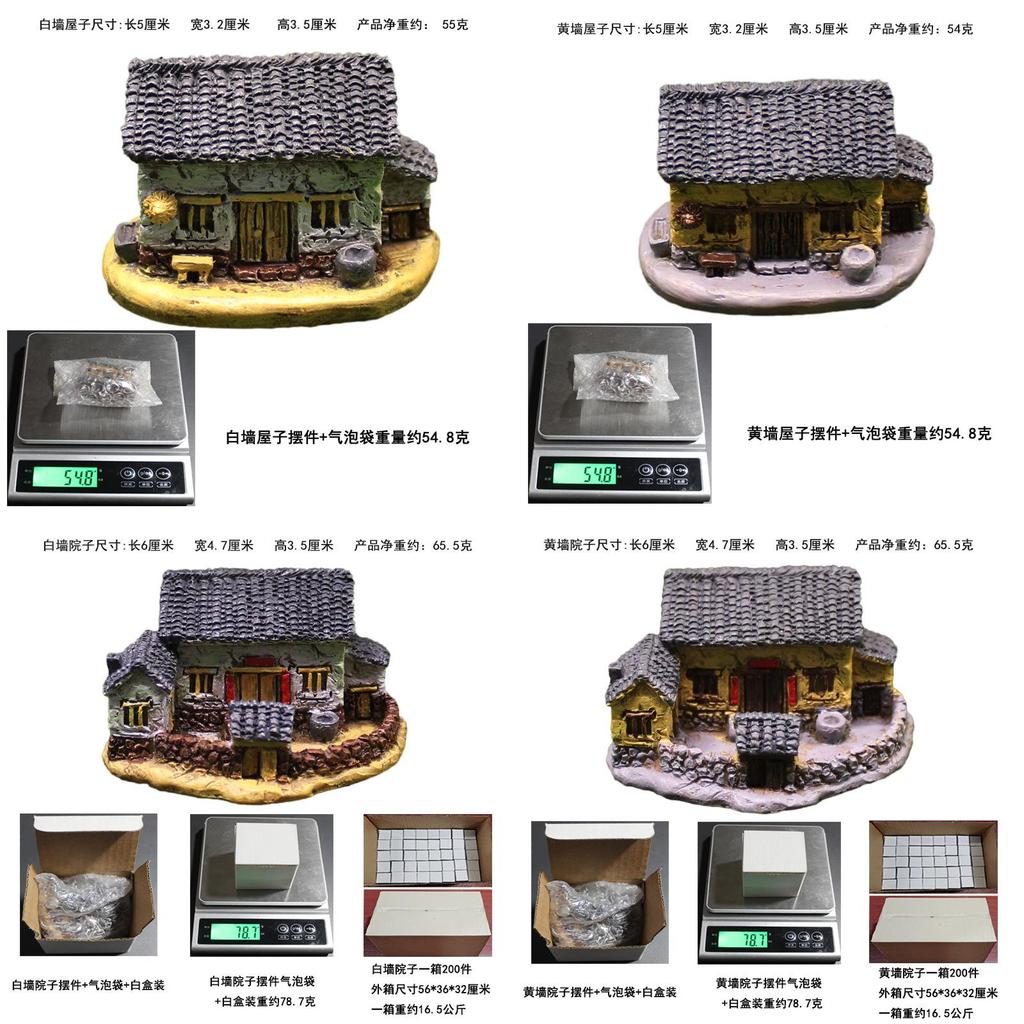 Domek Model Żywiczny Mikro Krajobrazowy Do Dekoracji Ogrodu I Prezent Dla Kolekcjonerów