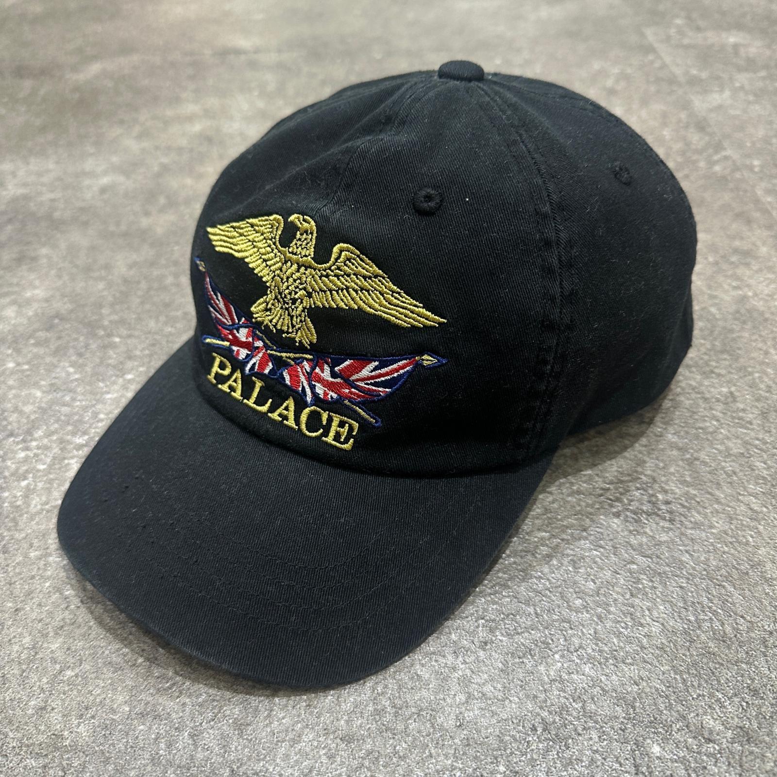 Used PALACE Eagle Embroidery Cap Hat Cap Palace Black F (18240M)