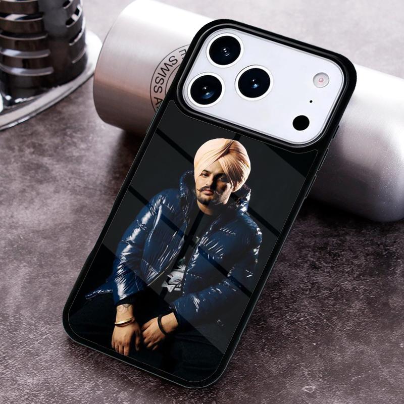 Indischer Rapper Sidhu Moose Wala Handyhülle für iPhone 17 16 15 Pro Max Air 14 13 12 11 Plus Stoßfeste Hülle