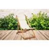 Chilienne Pliante Inclinable En Bois De Peuplier Chili Beige Mobilier Raineau