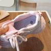 PU Leather Sport Shoes For Girls Korean Style Trend Fashion Kid's Sneakers Lightweight Anti-slippery Children's Running Shoes