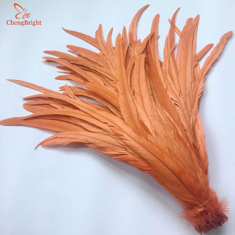 Chengbright Whole 100pcs 30-35cm Natural Rooster Tail Feathers For Decoration Craft Feather Christma Diy Pheasant Feather