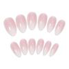 Wearing Nail Art Patch Finished Short Ballet Nail Pink Simple Gradient Color Fake Nail Gradient