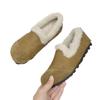 Rubber soft-soled mother shoes women's winter retro fluffy shoes piled comfortable one-pedal lazy shoes