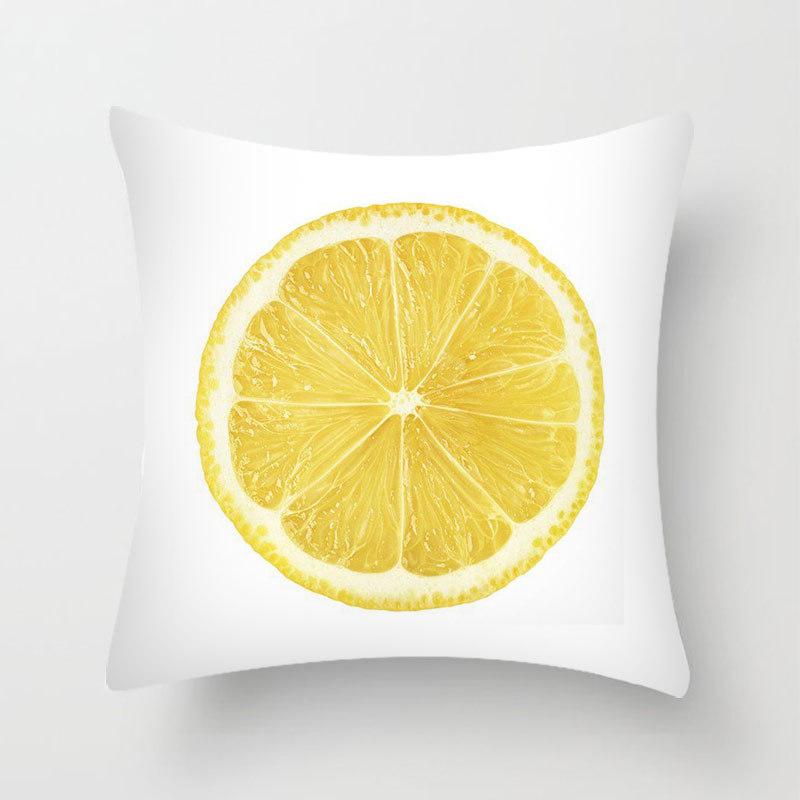 Modern Simple Cartoon Yellow Printed Pillowcase Bedroom Bedside Pillowcase Peach Skin Pillowcase