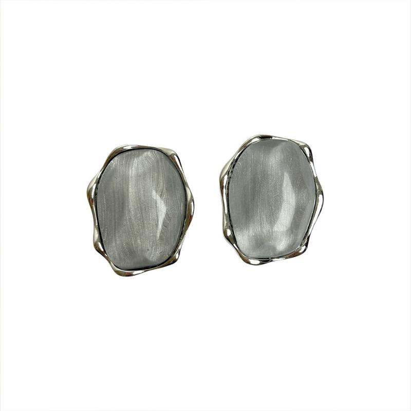 Summer Sky Blue Opal Earrings Women's Niche Temperament Light Luxury High-end Ring Stud Earrings