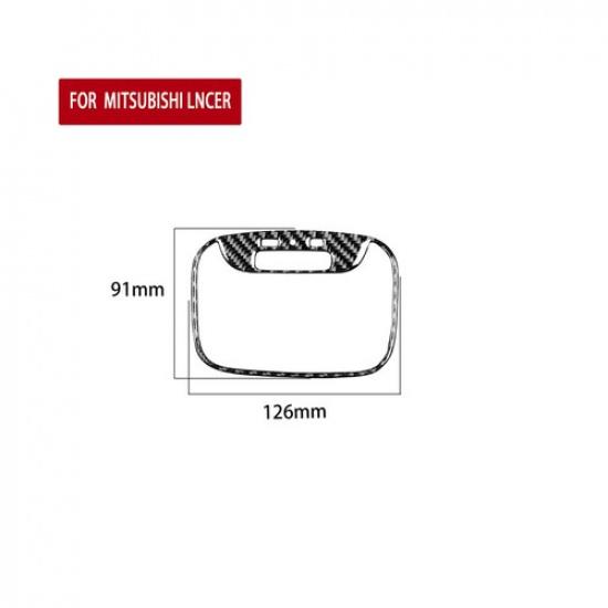 Carbon Fiber Interior Rear Overhead Light Cover Trim For Mitsubishi Lancer