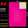 A4 Glossy/Matte Color Self-Adhesive Stickers for Inkjet & Laser Printing
