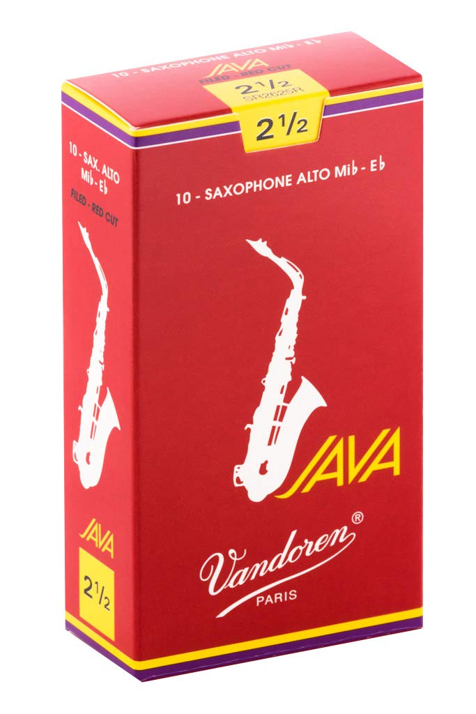 

Трость для альт-саксофона Vandoren JAVA RED: 2-12 (10 кусочков) SR2625R