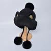 Woolen Cat Ears Beanie Fluffy Ear Protection Hat Cute Winter Plush Hat  Female/Girls