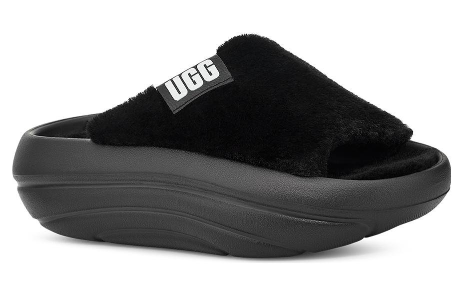 UGG FoamO UGGplush Slide Black Women's 1143849-BLK