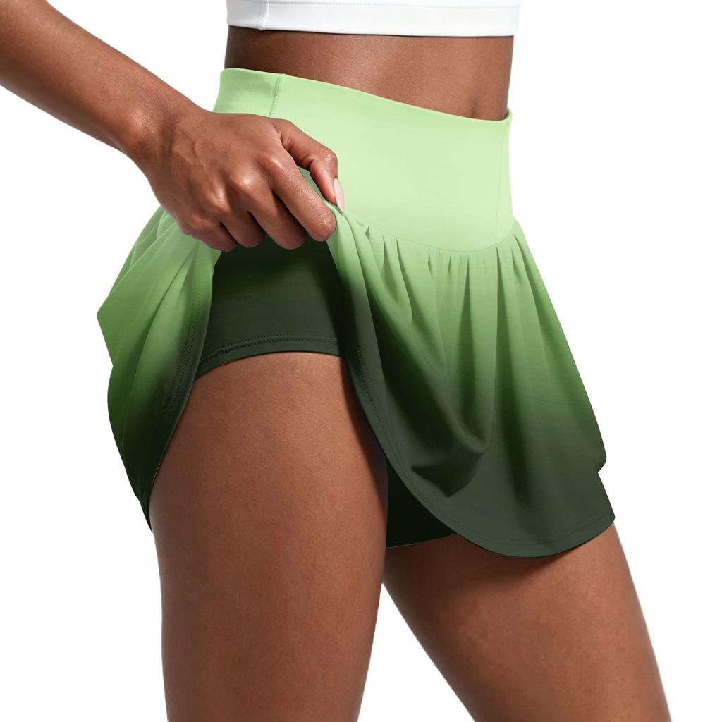 Women Pleated Tennis Skirt with Inner Shorts High Waisted Athletic Golf Skorts for Workout Running Training Casual Wear