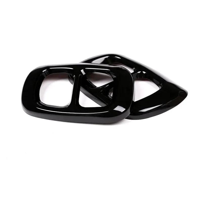 For Benz GLA GLB Class Gla200 220 260 2015- Stainless Steel Rear Bumper Dual Exhaust Pipe Trim Exhause Cover Car Accessories