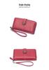 Women's Retro Oil Wax Leather Long Wallet - Hollowed-out Design, Multi-functional, Large Capacity Phone Bag