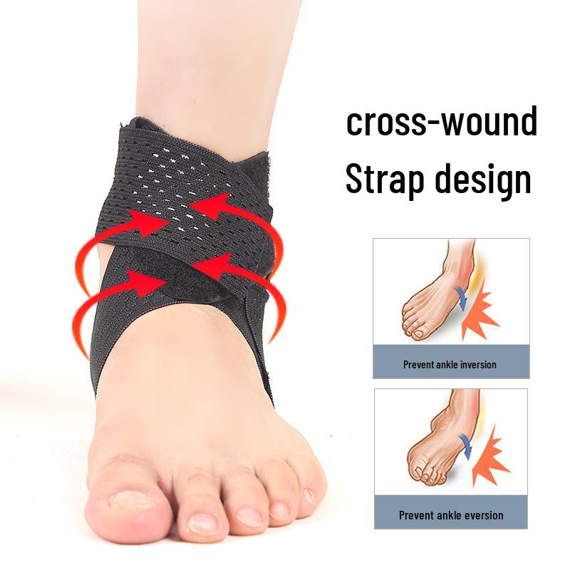 Unisex Adjustable Lightweight Ankle Support Sleeve - Anti-Sprain and Joint Stabilizer
