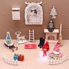 Doll House Mini Christmas Decor Set Miniature Scene Props Miniature Decoration