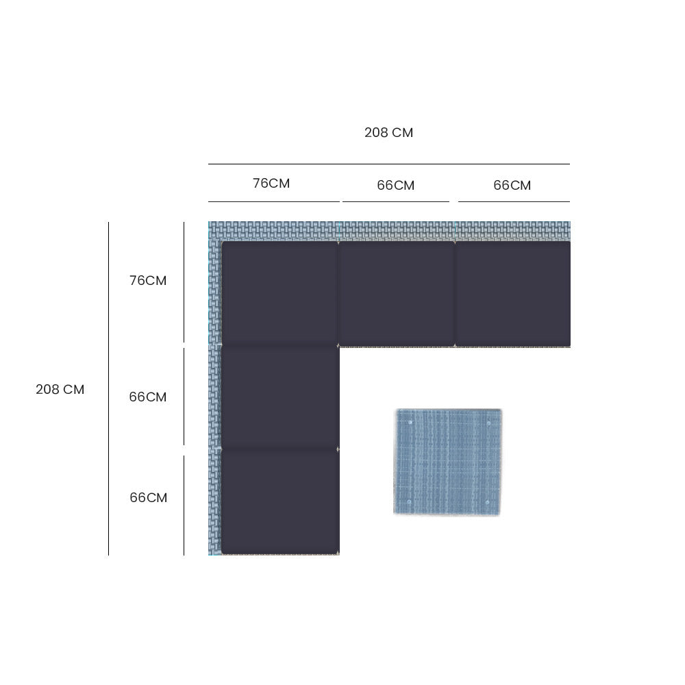 Patio Furniture Sets London Rattan 5 Seater Modular Outdoor Setting Lounge With Coffee Table Grey